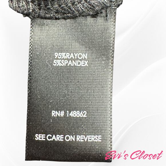 Torrid Women's Mock Turtle Neck Midi Dress Black Sz 1-XL Black Knit Stretch - Picture 8 of 9